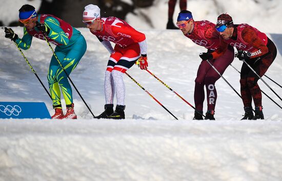 2018 Winter Olympics. Cross-country skiing. Men. Relay