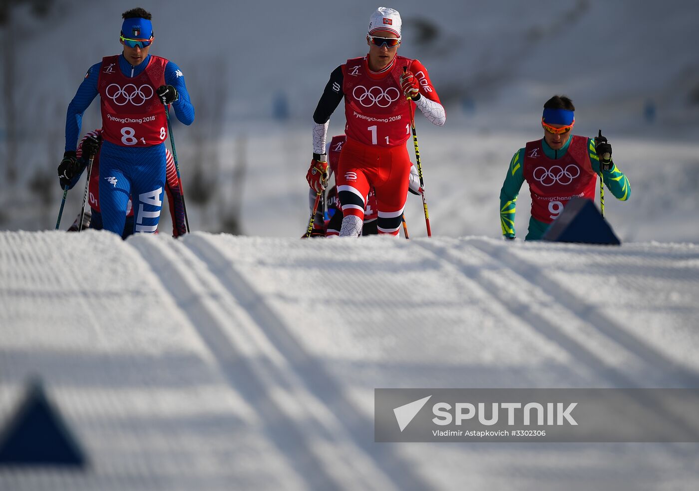 2018 Winter Olympics. Cross-country skiing. Men. Relay
