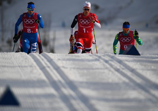2018 Winter Olympics. Cross-country skiing. Men. Relay