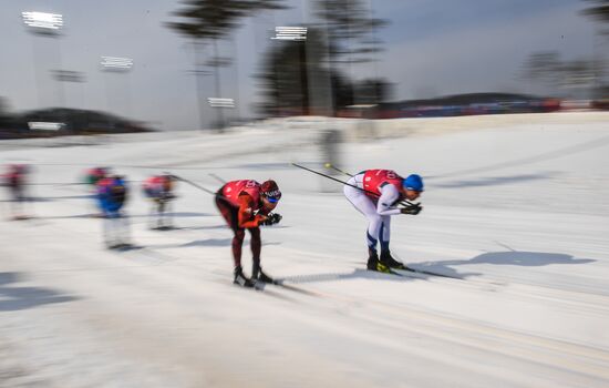 2018 Winter Olympics. Cross-country skiing. Men. Relay