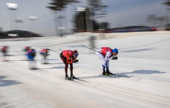 2018 Winter Olympics. Cross-country skiing. Men. Relay