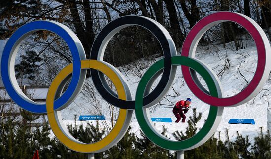 2018 Winter Olympics. Cross-country skiing. Men. Relay