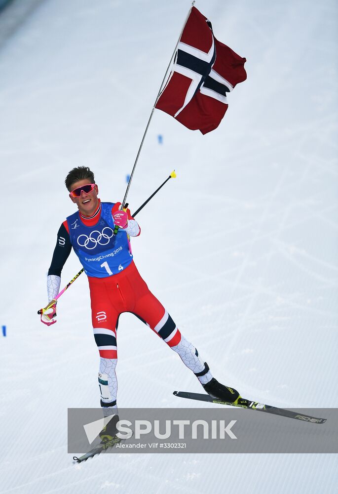 2018 Winter Olympics. Cross-country skiing. Men. Relay