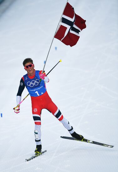 2018 Winter Olympics. Cross-country skiing. Men. Relay