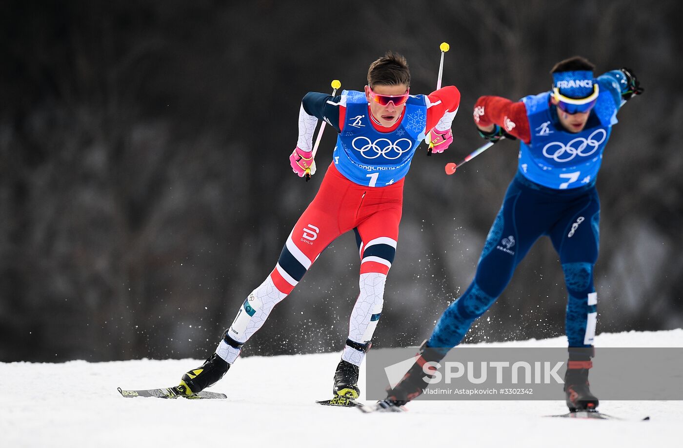 2018 Winter Olympics. Cross-country skiing. Men. Relay