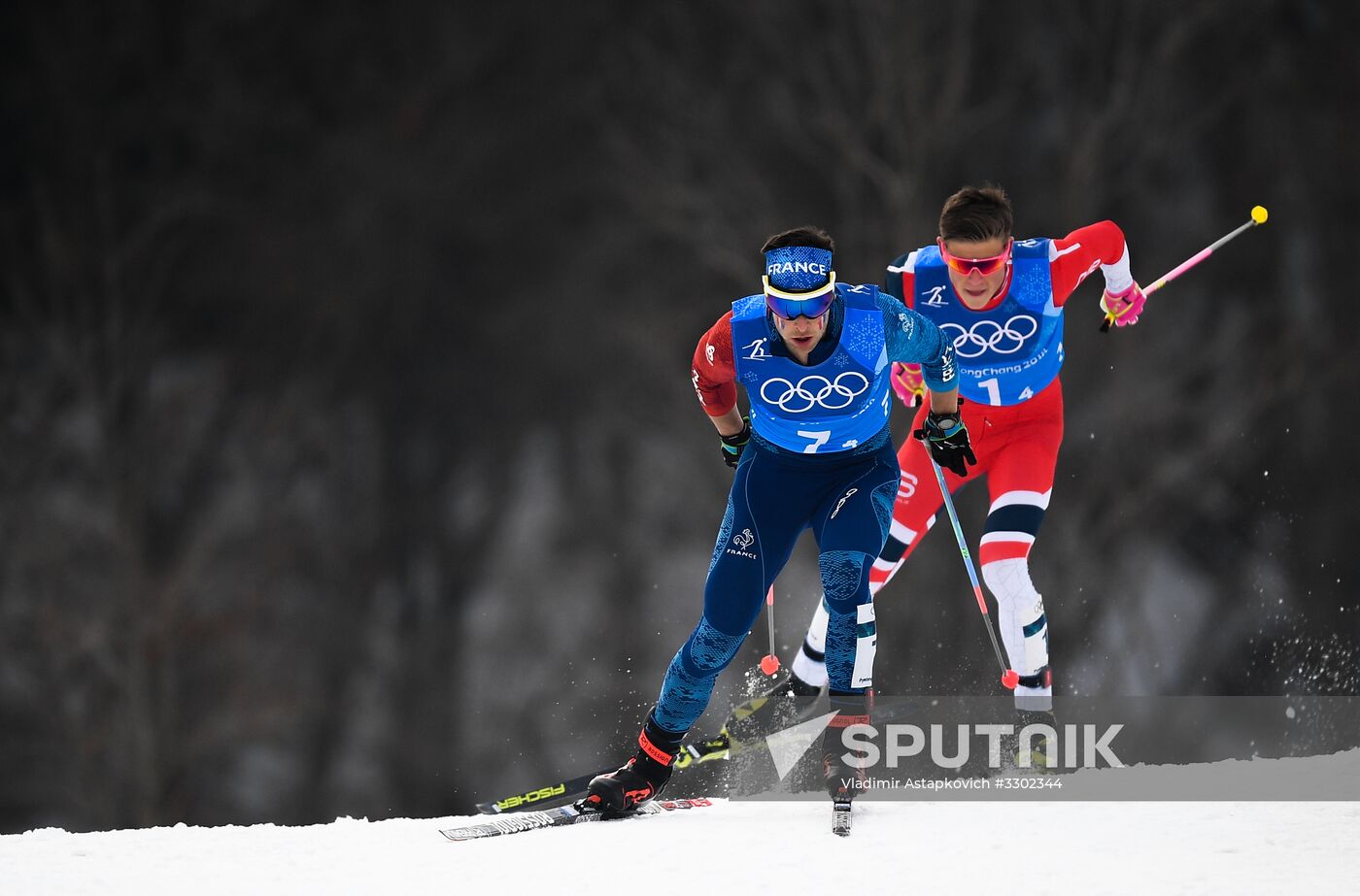2018 Winter Olympics. Cross-country skiing. Men. Relay