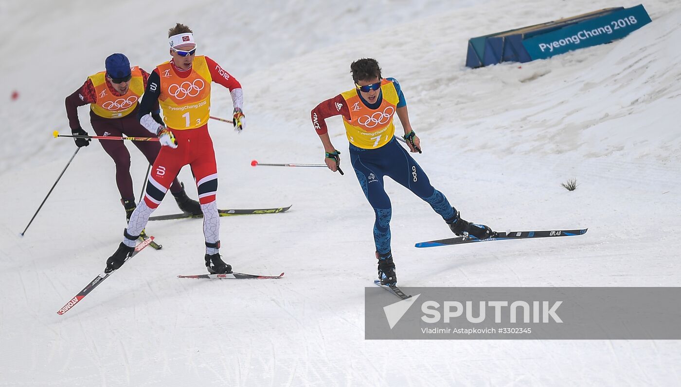 2018 Winter Olympics. Cross-country skiing. Men. Relay