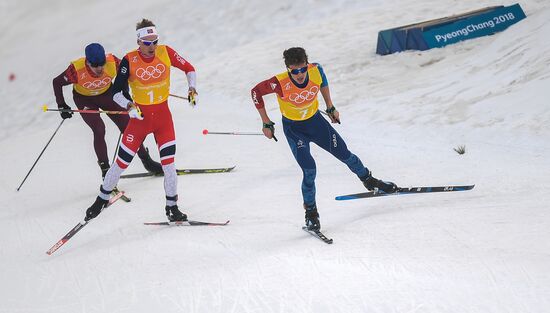 2018 Winter Olympics. Cross-country skiing. Men. Relay