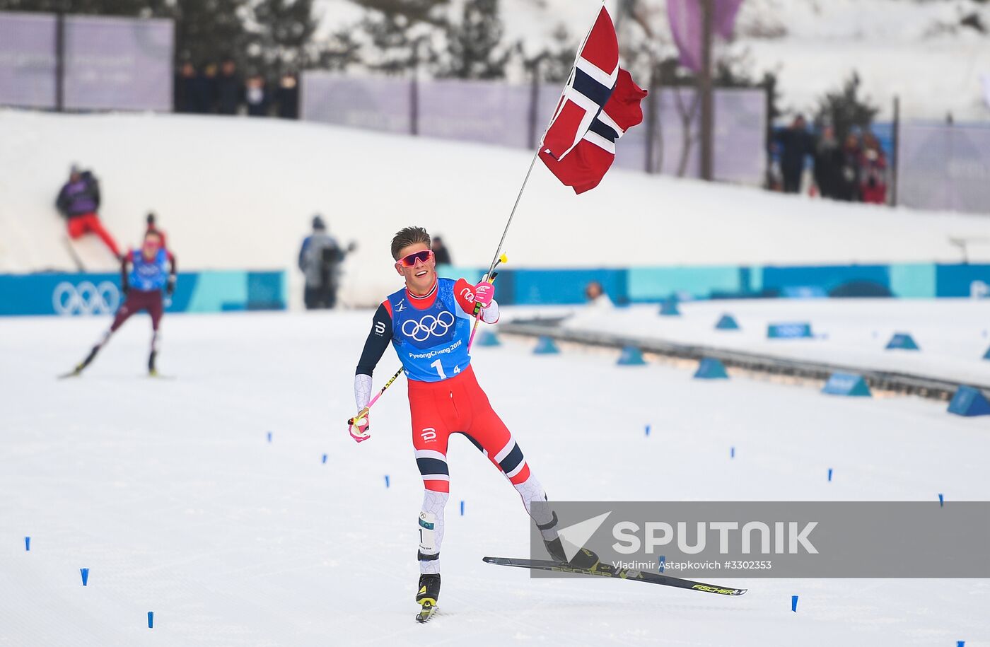 2018 Winter Olympics. Cross-country skiing. Men. Relay