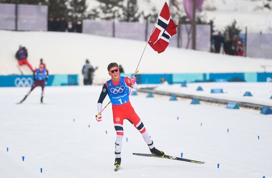 2018 Winter Olympics. Cross-country skiing. Men. Relay