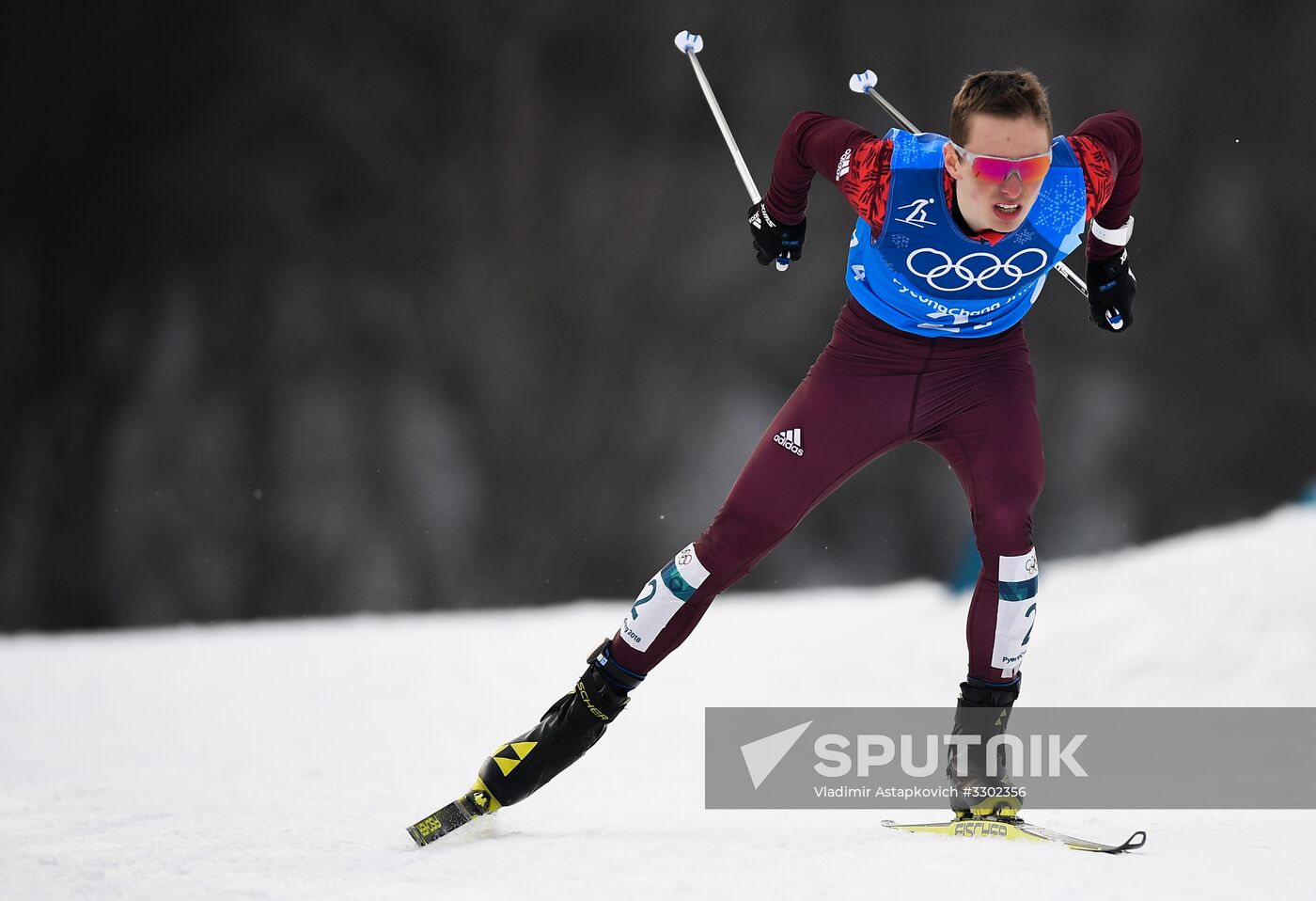 2018 Winter Olympics. Cross-country skiing. Men. Relay