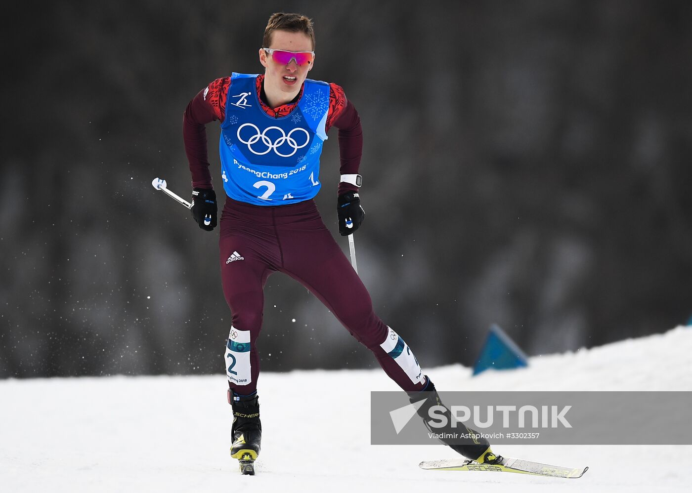 2018 Winter Olympics. Cross-country skiing. Men. Relay
