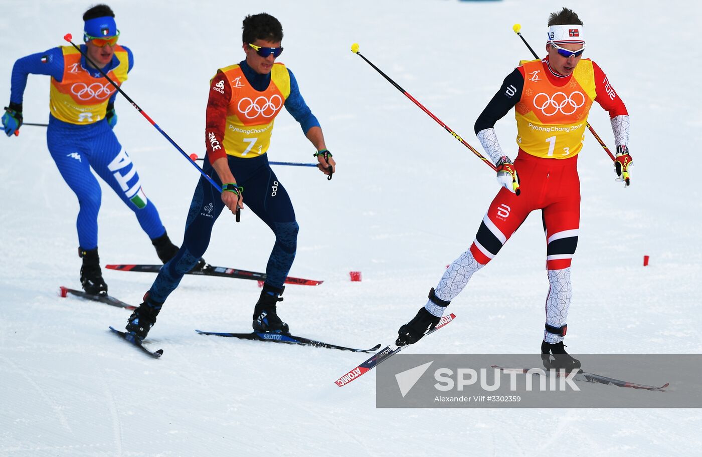 2018 Winter Olympics. Cross-country skiing. Men. Relay
