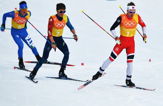 2018 Winter Olympics. Cross-country skiing. Men. Relay
