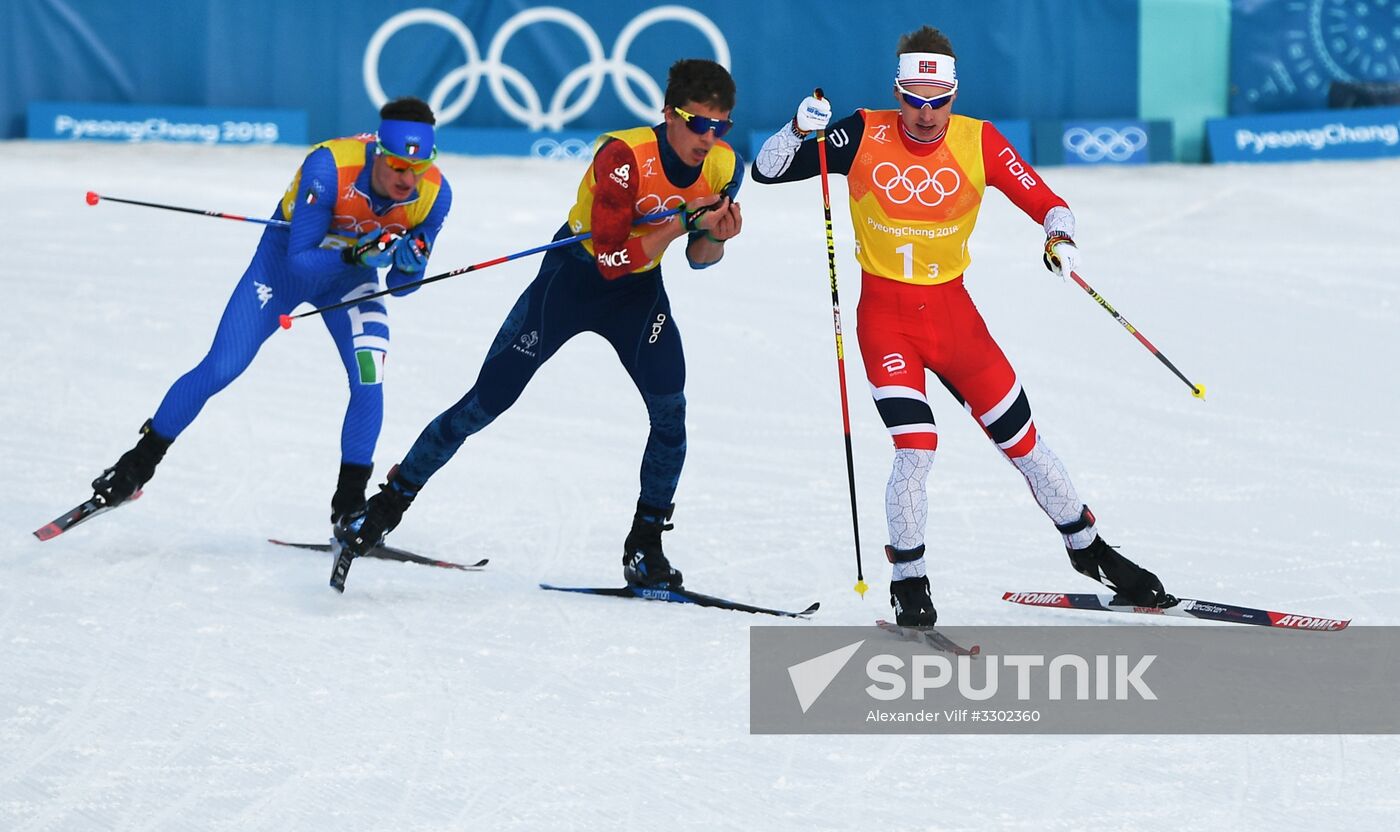 2018 Winter Olympics. Cross-country skiing. Men. Relay