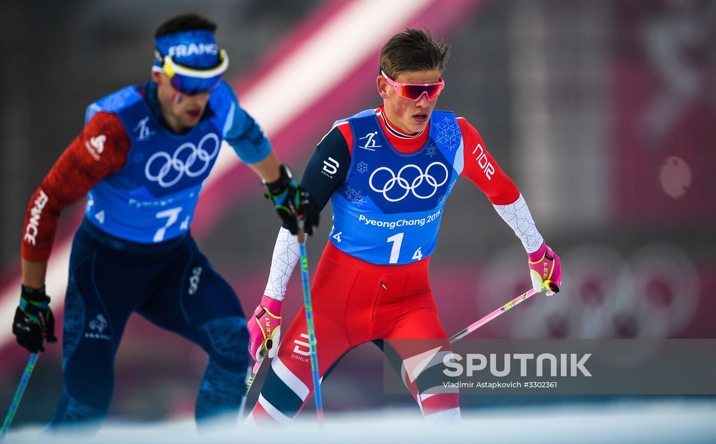 2018 Winter Olympics. Cross-country skiing. Men. Relay