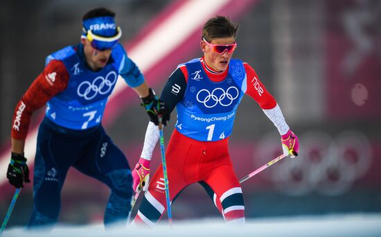 2018 Winter Olympics. Cross-country skiing. Men. Relay
