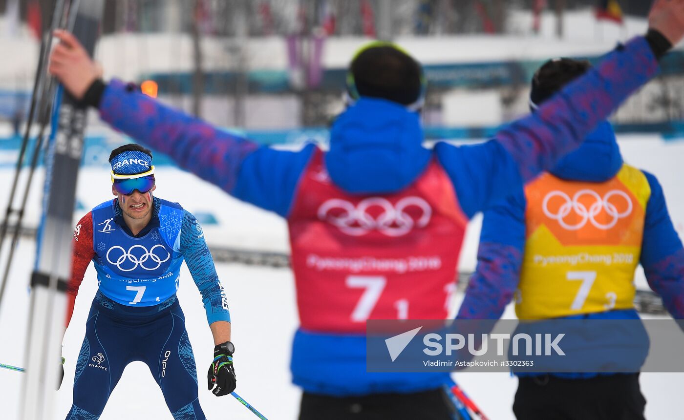 2018 Winter Olympics. Cross-country skiing. Men. Relay
