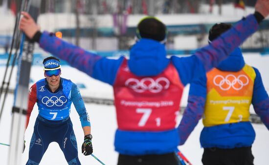 2018 Winter Olympics. Cross-country skiing. Men. Relay