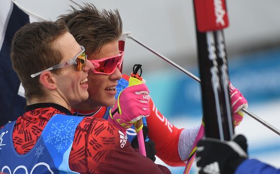 2018 Winter Olympics. Cross-country skiing. Men. Relay