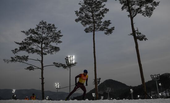 2018 Winter Olympics. Cross-country skiing. Men. Relay