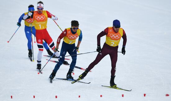 2018 Winter Olympics. Cross-country skiing. Men. Relay
