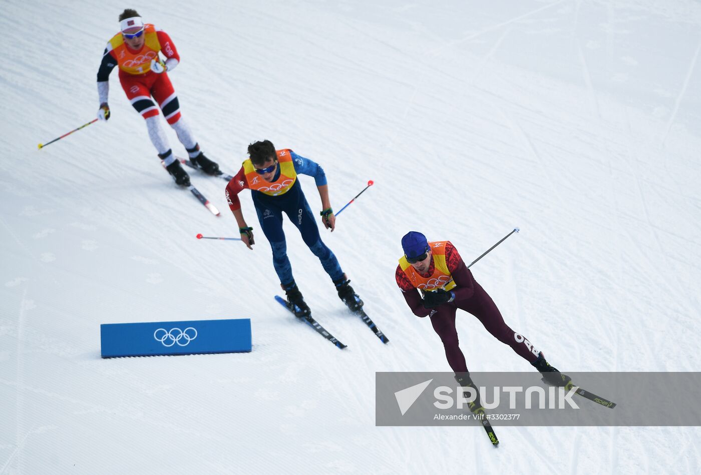 2018 Winter Olympics. Cross-country skiing. Men. Relay