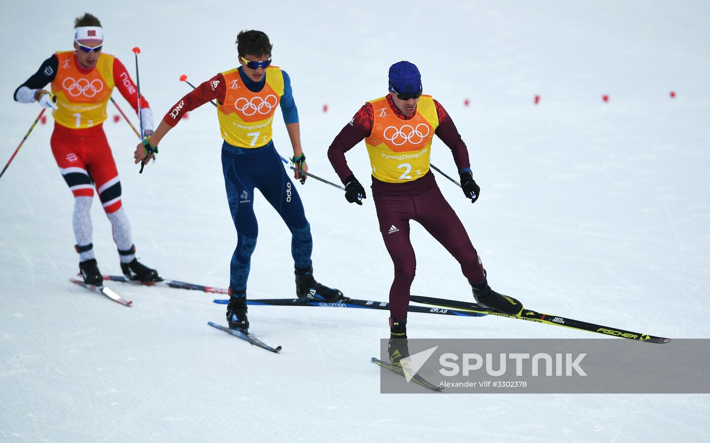 2018 Winter Olympics. Cross-country skiing. Men. Relay