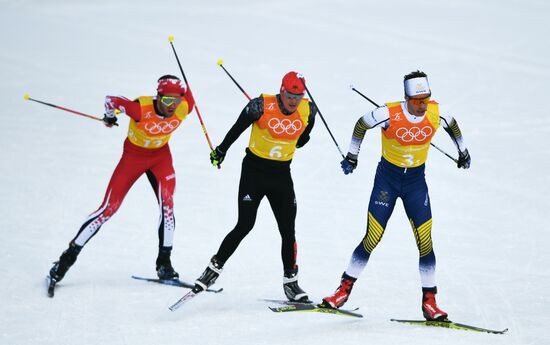 2018 Winter Olympics. Cross-country skiing. Men. Relay