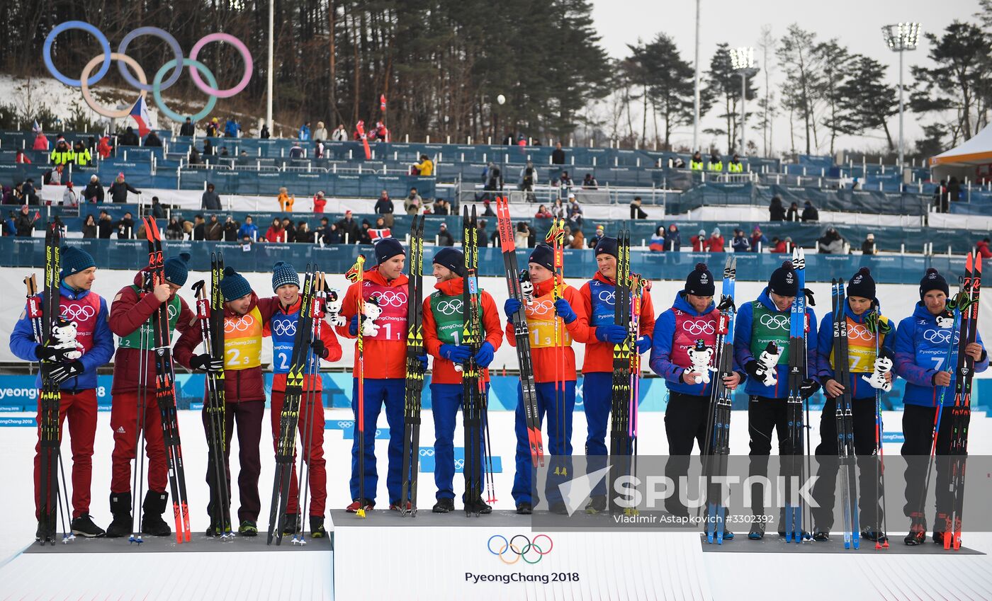 2018 Winter Olympics. Cross-country skiing. Men. Relay