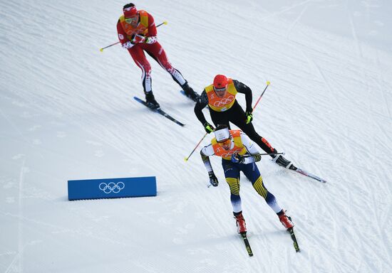 2018 Winter Olympics. Cross-country skiing. Men. Relay