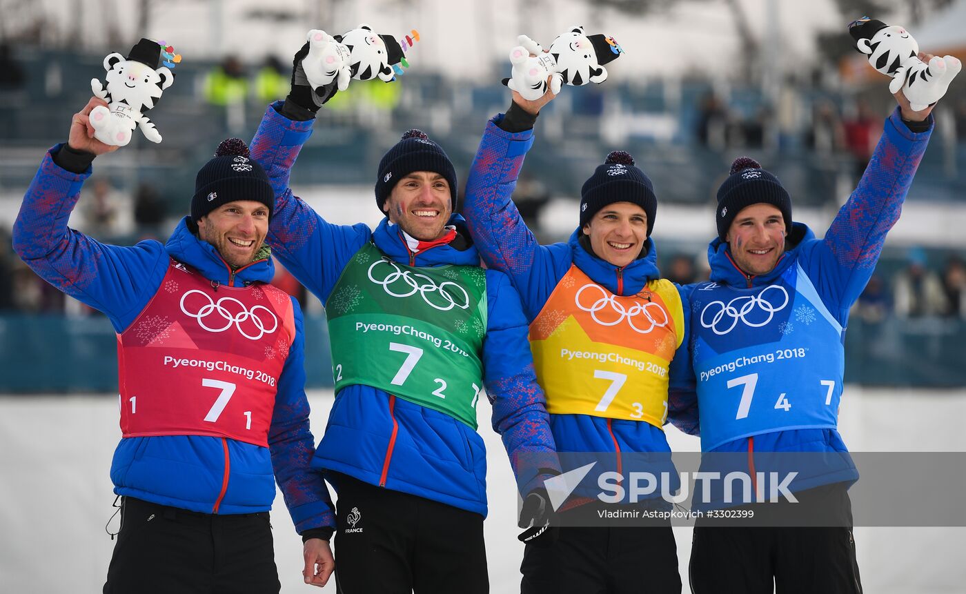 2018 Winter Olympics. Cross-country skiing. Men. Relay
