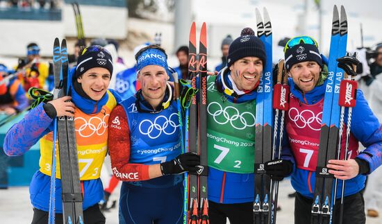 2018 Winter Olympics. Cross-country skiing. Men. Relay