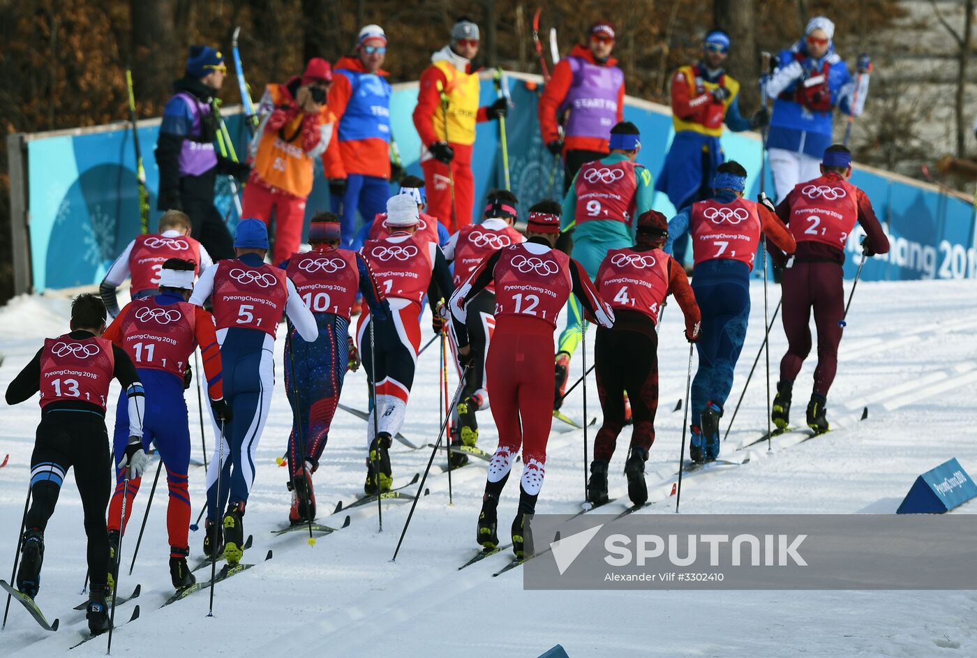 2018 Winter Olympics. Cross-country skiing. Men. Relay