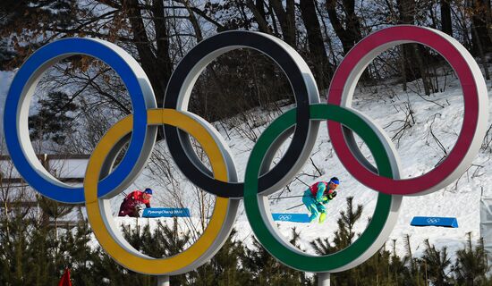 2018 Winter Olympics. Cross-country skiing. Men. Relay
