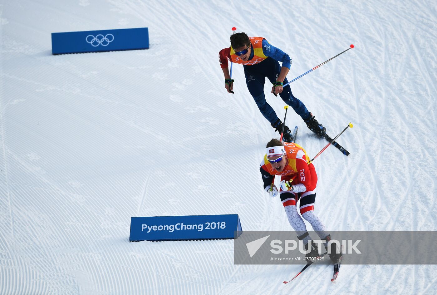 2018 Winter Olympics. Cross-country skiing. Men. Relay
