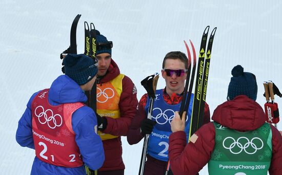 2018 Winter Olympics. Cross-country skiing. Men. Relay