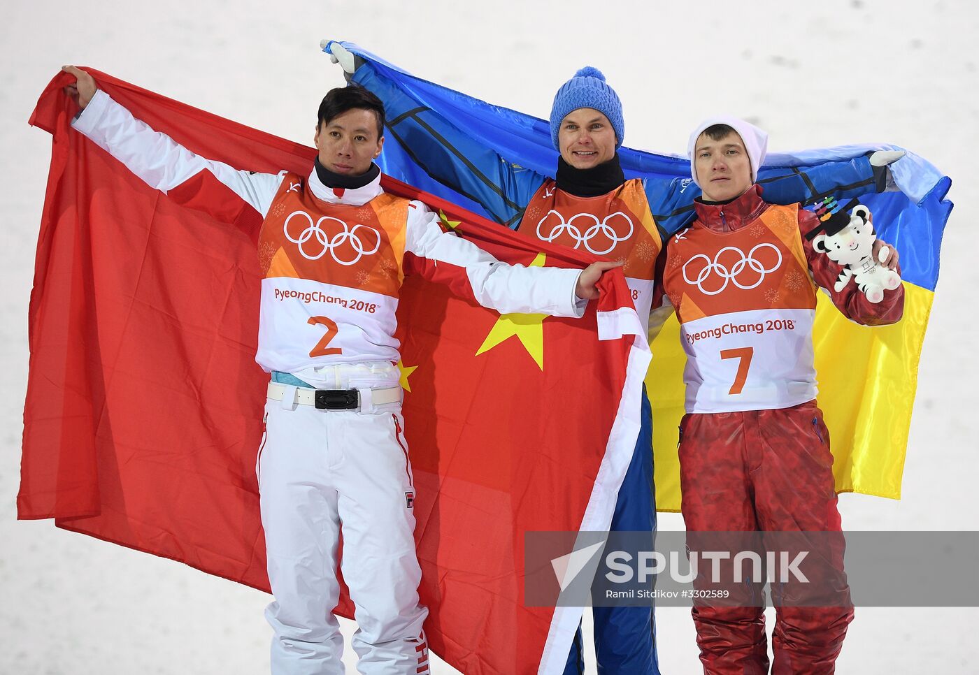 2018 Winter Olympics. Freestyle. Men. Aerials