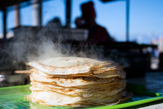 Celebration of Maslenitsa in Russian regions