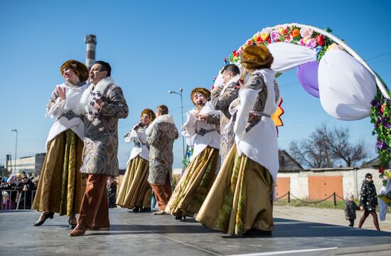 Celebration of Maslenitsa in Russian regions