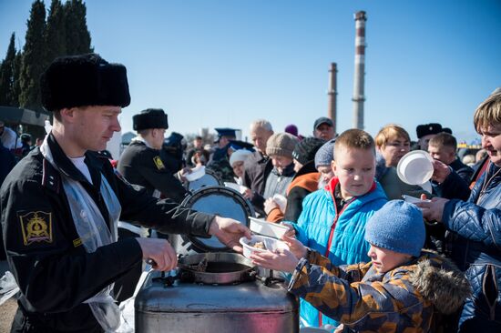 Celebration of Maslenitsa in Russian regions