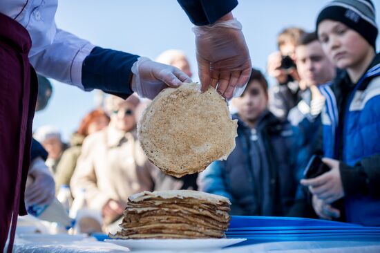 Celebration of Maslenitsa in Russian regions