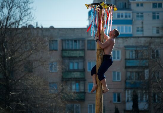Celebration of Maslenitsa in Russian regions