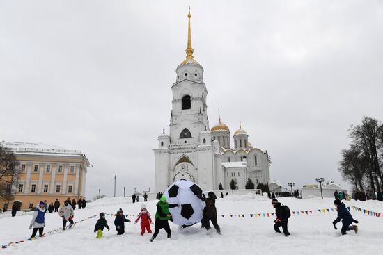 Celebration of Maslenitsa in Russian regions