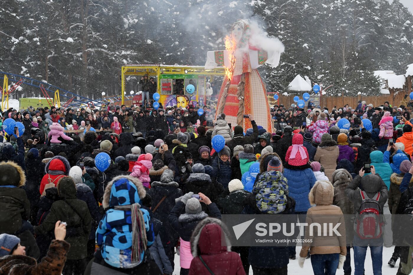 Celebration of Maslenitsa in Russian regions