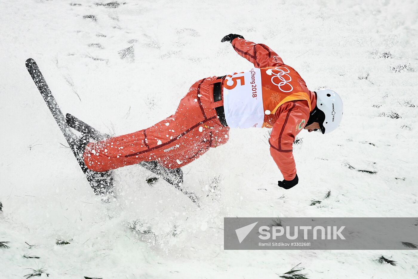 2018 Winter Olympics. Freestyle skiing. Men. Aerials