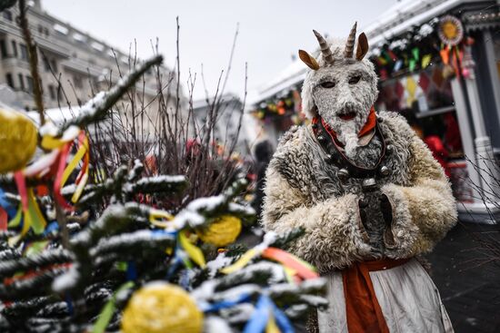 Celebration of Maslenitsa in Moscow
