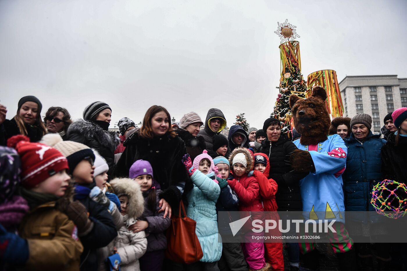 Celebration of Maslenitsa in Moscow