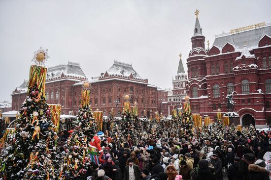 Celebration of Maslenitsa in Moscow
