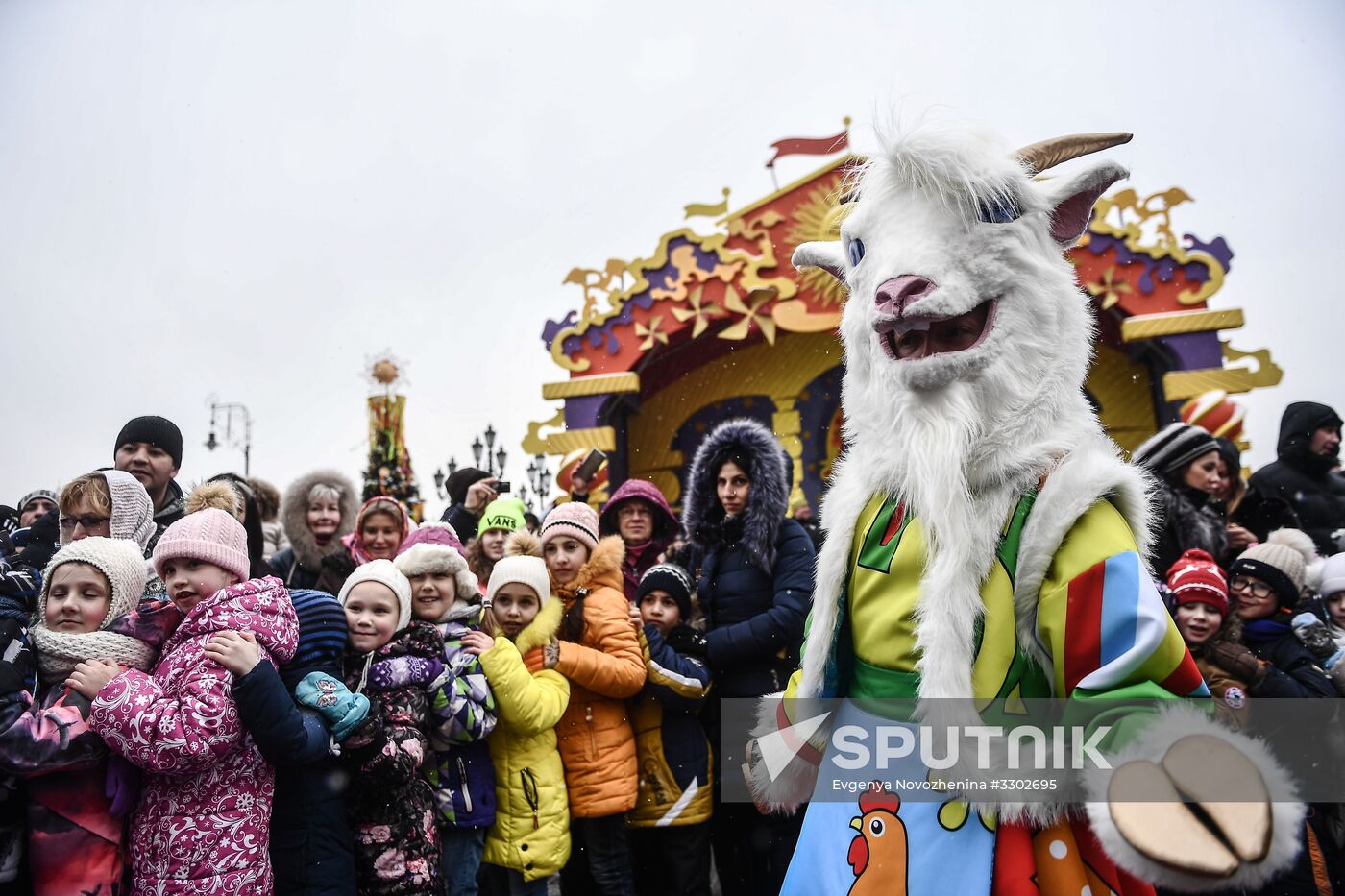 Celebration of Maslenitsa in Moscow